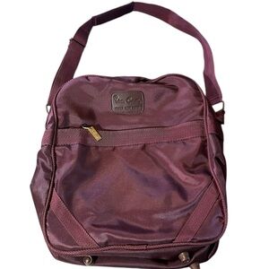 Vintage Pierre Cardin Nylon Backpack Bookbag Carryon Messenger Bag